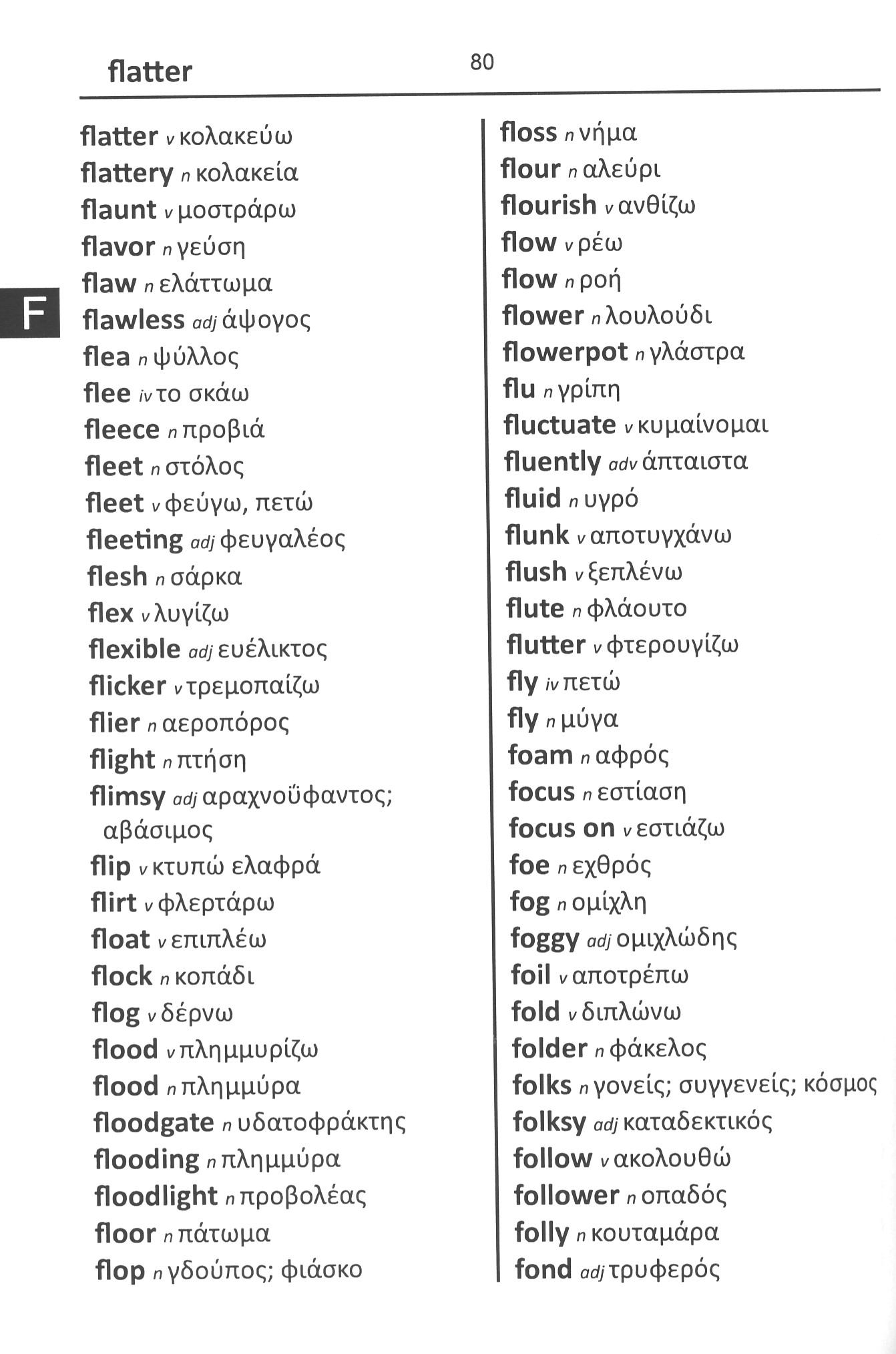 English Greek Word To Word Dictionary BASIC ESL